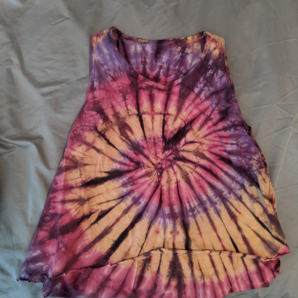 Tie dye crop tank